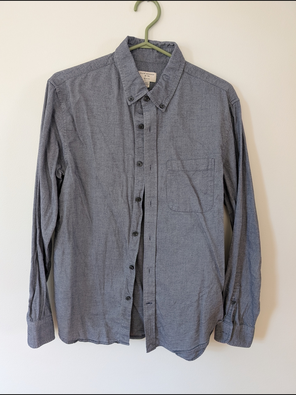 Club Monaco - Men's Button-Down Long Sleeve Shirt - Size M